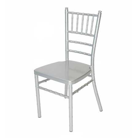 ATLAS COMMERCIAL PRODUCTS Aluminum Chiavari Chair, Silver ACC25SLV